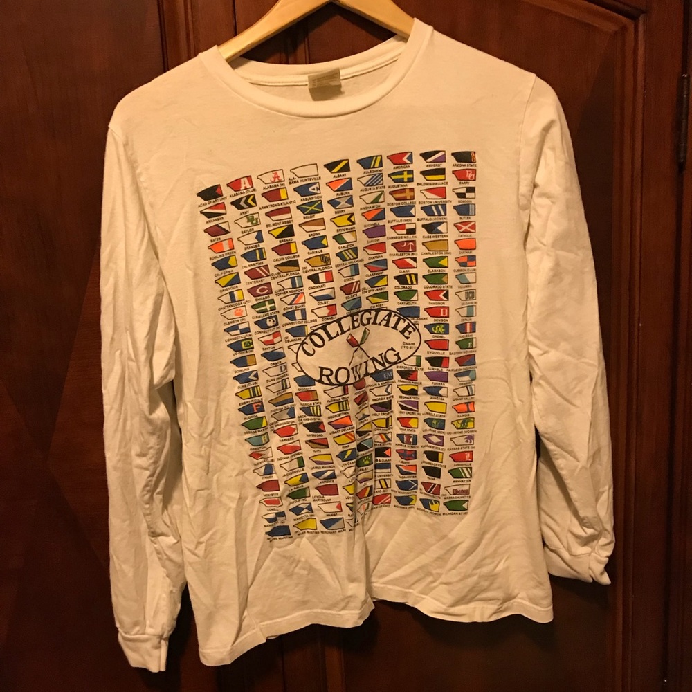 Vintage Collegiate rowing long sleeve